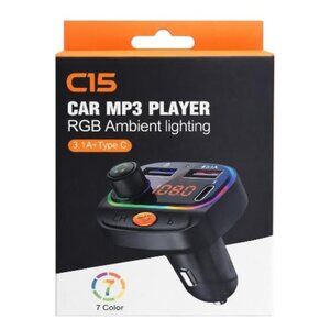 Bluetooth Car FM Transmitter with PD Fast Charging C15